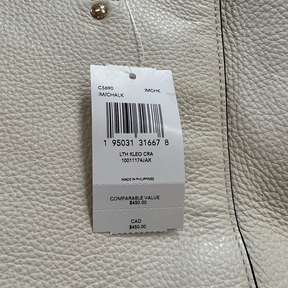 NWT Coach Cleo Leather Tote Bag - Picture 4 of 8